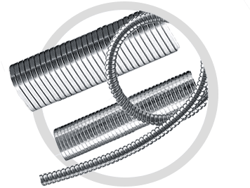 Spiralgeflochtene Flexschläuche